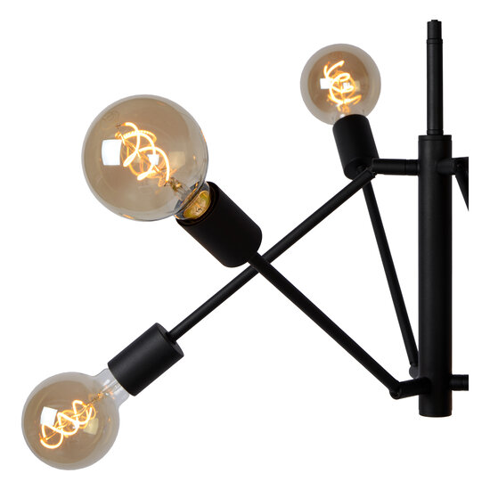 Lasso Hängelampe 6xE27 schwarz