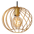 Zadar hanging lamp 3xE27 matt gold / brass