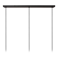 Stiletto long pendant lamp 3x E27 with brass