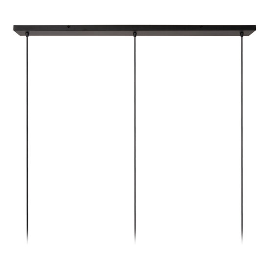 Stiletto long pendant lamp 3x E27 with brass