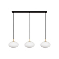Stiletto long pendant lamp 3x E27 with brass