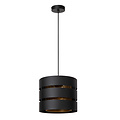 Rossy Hängelampe Ø 26 cm 1xE27 Schwarz und Gold