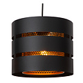 Rossy Hängelampe Ø 26 cm 1xE27 Schwarz und Gold