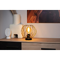 Lampe de table Zadar dorée Ø 25 cm 1xE27 avec noir