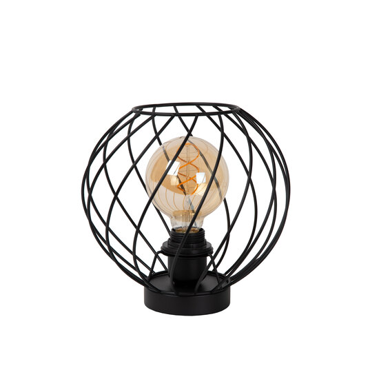 Lámpara de mesa Zadar negra Ø 25 cm 1xE27