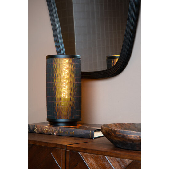 Lampe de table Gallo Ø 15 cm 1xE27 noir