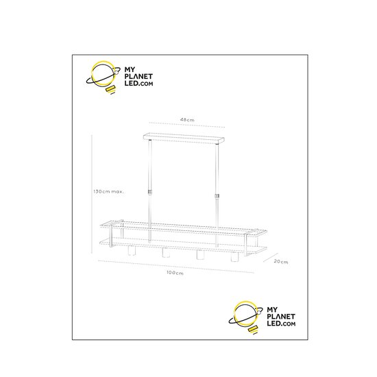 Ilona white hanging lamp 4xE27 white