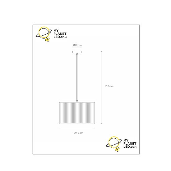Gallo hanglamp Ø 40 cm 1xE27 zwart