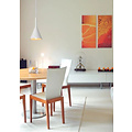Hanging lamp white plaster design E27 16.5 cm diameter