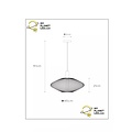 Messi hanglamp Ø 45 cm 1xE27 mat goud / messing