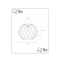Zaida black ceiling lamp round E27 25 cm diameter