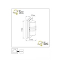 Pervo grande applique d'extérieur 1xE27 IP44 noire