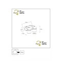 Oris spot double applique extérieur orientable 2xGU10 IP44 noir