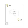 Spot mural Oris extérieur orientable 1xGU10 IP44 noir