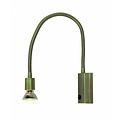 Fantasia Rune Flex bronze wall lamp with flexible arm, GU10 fitting and dimmable 5W bulb included, 665 mm high
