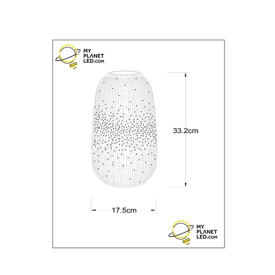 Lámpara de mesa Flash porcelana blanca E14