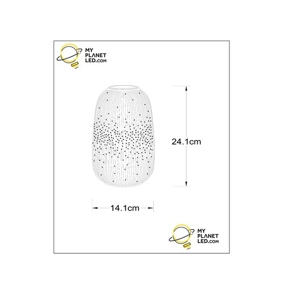 Flash porselein tafellamp wit 1x E14