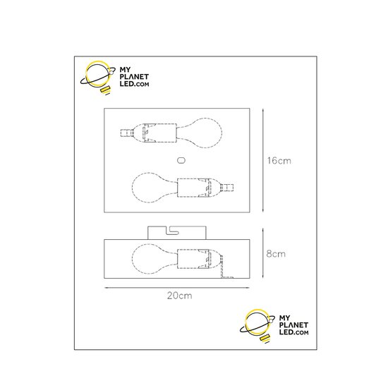 Wandlamp - 2xE14 - Mat Goud / Messing