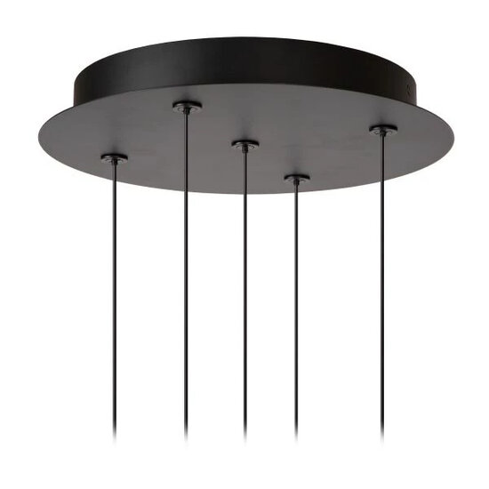 Adeline black large hanging lamp Ø 30 cm LED Dimming. 5x8W 2700K