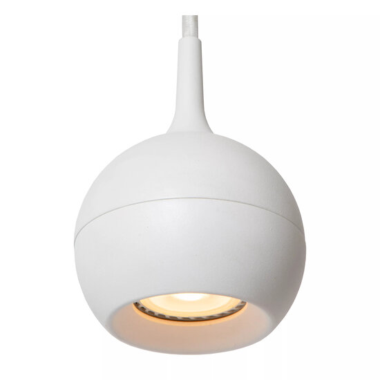 TRACK Rova witte hanglamp - 1-fase Railsysteem / Railverlichting - 1xGU10