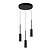 Buldo hanging lamp diameter 26 cm LED built-in 3x7W 2700K black