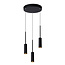 Buldo hanging lamp diameter 26 cm LED built-in 3x7W 2700K black