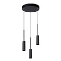 Lampe à suspension Buldo diamètre 26 cm LED encastrable 3x7W 2700K noire