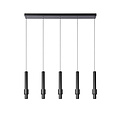 Lámpara colgante larga Margriet negra LED regulable 5x4,2W 2700K incluida