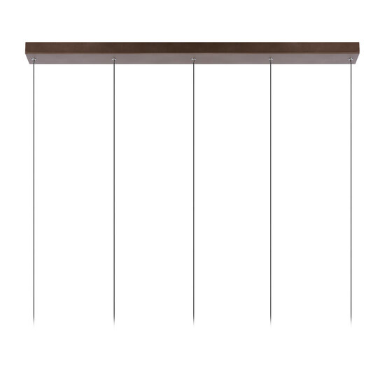 Margriet koffiekleur lange hanglamp LED dimbaar 5x4,2W 2700K inclusief