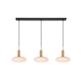 Gala ronde hanglamp diameter 35 cm 3xE27 mat goud messing