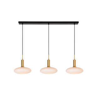 Gala round hanging lamp diameter 35 cm 3xE27 matt gold brass