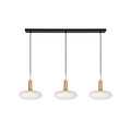 Gala round hanging lamp diameter 35 cm 3xE27 matt gold brass