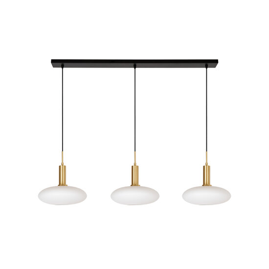 Gala round hanging lamp diameter 35 cm 3xE27 matt gold brass