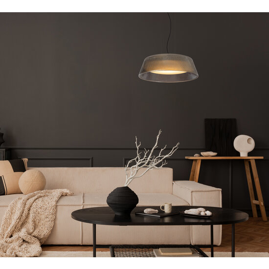 Fumado hanging lamp diameter 45 cm dimmable 22.6W 2900K smoked