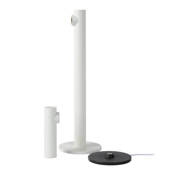 Martine white rechargeable table lamp battery/battery LED dimmable 1x2.2W 2700K IP54 with wireless charging station