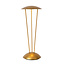 Rome rechargeable table lamp outdoor lighting battery/battery diameter 12.3 cm LED dimmable 1x2.2W 2700K/3000K IP54 with wireless charging station matt gold brass