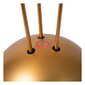 Lámpara de mesa recargable Rome iluminación exterior batería/batería diámetro 12,3 cm LED regulable 1x2,2W 2700K/3000K IP54 con estación de carga inalámbrica latón dorado mate