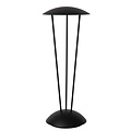 Rome black rechargeable table lamp outdoor lighting battery/battery diameter 12.3 cm LED dimmable 1x2.2W 2700K/3000K IP54 with wireless charging station
