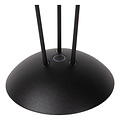 Rome zwarte oplaadbare tafellamp buitenverlichting accu/batterij diameter 12,3 cm LED dimbaar 1x2,2W 2700K/3000K IP54 met draadloos oplaadstation