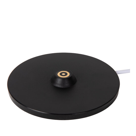Rome black rechargeable table lamp outdoor lighting battery/battery diameter 12.3 cm LED dimmable 1x2.2W 2700K/3000K IP54 with wireless charging station