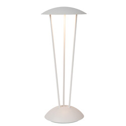 Rome white rechargeable table lamp outdoor lighting battery/battery diameter 12.3 cm LED dimmable 1x2.2W 2700K/3000K IP54 with wireless charging station