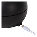 Clipso oplaadbare tafellamp accu/batterij diameter 12 cm LED 1x2,2W 2700K zwart