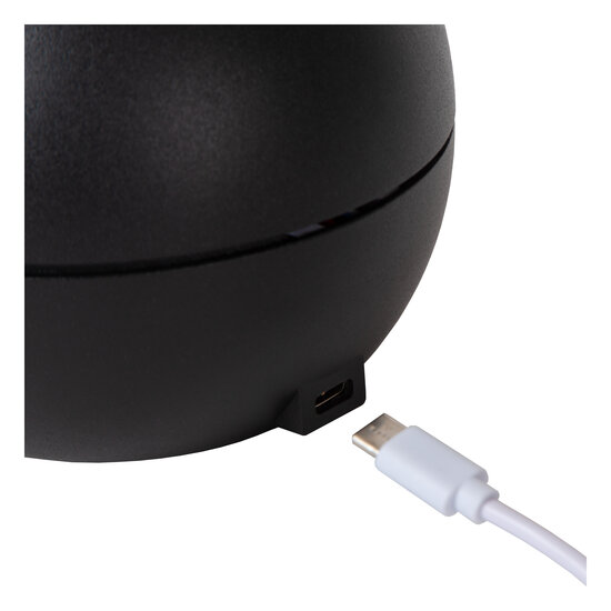 Clipso lampe de table rechargeable batterie/batterie diamètre 12 cm LED 1x2,2W 2700K noir