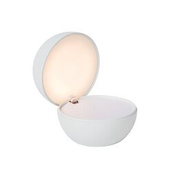 Clipso lámpara de mesa recargable blanca pila/batería diámetro 12 cm LED 1x2,2W 2700K