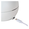 Lampe de table rechargeable blanche Clipso batterie/batterie diamètre 12 cm LED 1x2,2W 2700K