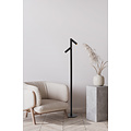 Mitra oplaadbare leeslamp accu/batterij LED dimbaar 1x2,2W 2700K IP54 met draadloos oplaadstation zwart