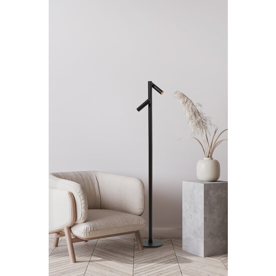 Mitra wiederaufladbare Leselampe Akku/Batterie LED dimmbar 1x2,2W 2700K IP54 mit kabelloser Ladestation schwarz