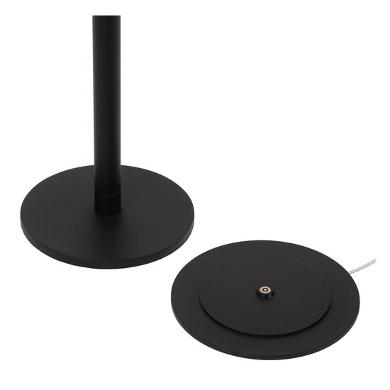 Mitra wiederaufladbare Leselampe Akku/Batterie LED dimmbar 1x2,2W 2700K IP54 mit kabelloser Ladestation schwarz