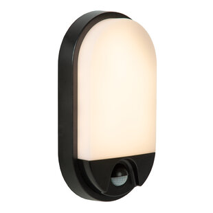 Happie IR wall lamp black for outdoor lighting 10W 3000K IP54