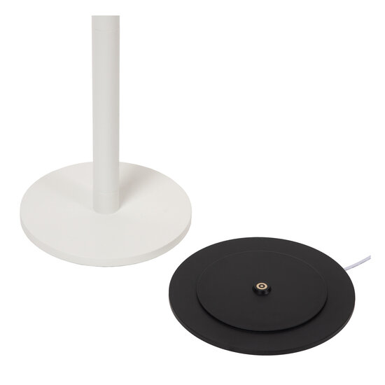 Mitra lámpara de lectura recargable blanca batería/batería LED regulable 1x2.2W 2700K IP54 con estación de carga inalámbrica